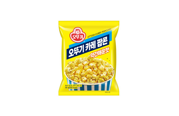 오뚜기 신제품 '오뚜기 카레 팝콘' 시뮬컷. ⓒ 오뚜기