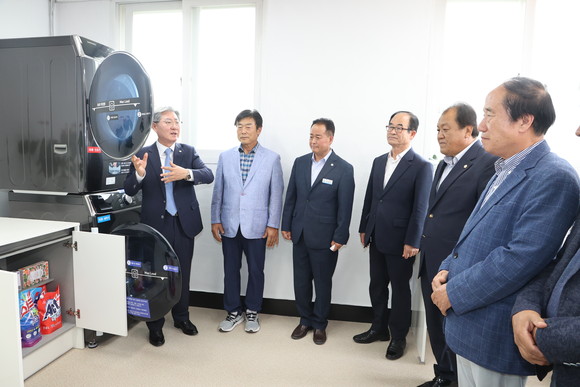 의령군 유곡면 취약계층 깔끔이 빨래방 개소. ⓒ 의령군