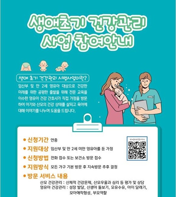 남해군 생애초기 건강관리사업 호평. ⓒ 남해보건소