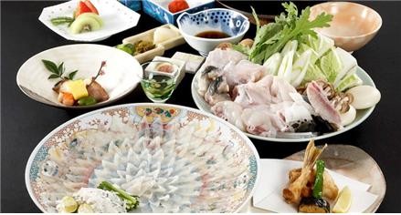 복요리 세트. ⓒ 야마구치현 관광연맹 사이트 캡처
