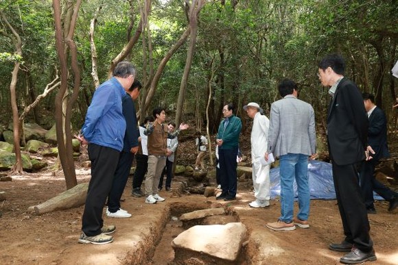 완도 장좌리사지는 2011년 국가유산청 폐사지 현황 조사 사업 거쳐 2024년 국가유산청 중요 폐사지 시·발굴 조사 사업에 선정돼 지난 5월21부터 시굴 조사를 실시했다. ⓒ 완도군