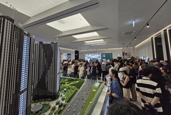 지난 21일 개관한 고양 장항 카이브 유보라 견본주택 현장. Ⓒ 피알페퍼