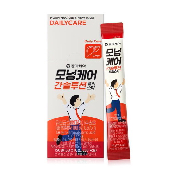 동아제약은 건강한 음주를 위한 기능성 표시 식품 '모닝케어 간솔루션 젤리스틱'을 출시했다. © 동아제약