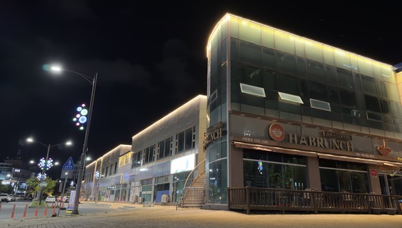 보령종합터미널 일원 야간 경관 조명 모습. ⓒ 보령시