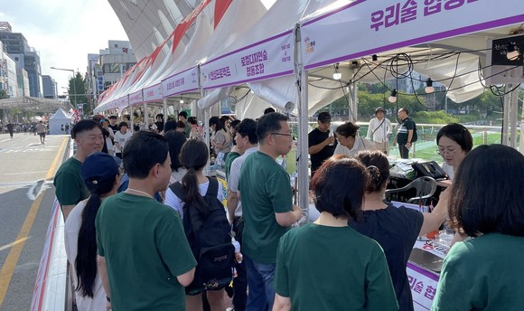 0시 축제 우수 사회적경제기업 상품 판매전 모습. ⓒ 대전시