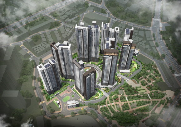 행당7구역은 서울시 '공사비 검증 결과'를 바탕으로 시공사 대우건설과의 합의를 도출하는 데 성공해 일반 분양을 준비하고 있다. 사진은 라체르보 행당7구역 '푸르지오 써밋' 조감도. Ⓒ 대우건설