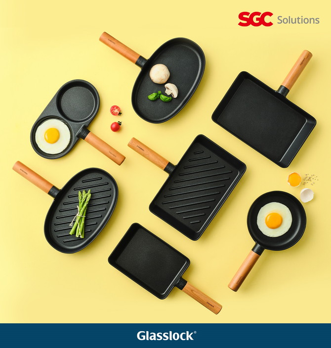SGC솔루션이 쿡웨어 브랜드 글라스락 셰프토프의 신제품으로 'IH 우드핸들 에그팬' 5종을 출시한다. © SGC솔루션