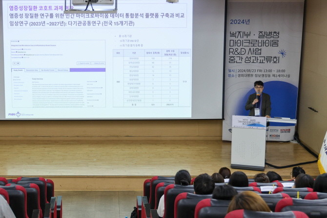 경희의료원이 주관한 '2024년도 복지부-질병관리청 인간 마이크로바이옴 연구개발 사업 중간 성과교류회'가 지난 8월23일 성공적으로 진행됐다. © 경희의료원