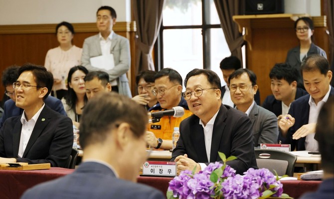 지난 11일 옛 충남도청사에서 열린 다섯번째 당정협의회를 개최하고 있다. ⓒ 대전시
