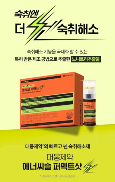 대웅제약 '에너씨슬 퍼펙트샷 쎈'. © 대웅제약