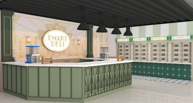 이마트가 현대카드의 문화 융복합 이벤트 '다빈치모텔'에 참여해 즉석조리코너 '키친델리'의 이색 팝업 스토어를 연다. © 이마트