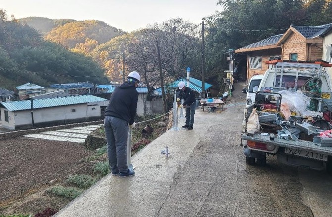 산청군 노후화된 마을 살아 숨 쉬게. ⓒ 산청군