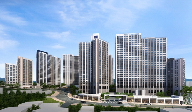 파주 문산역 3차 동문 디 이스트 센트럴 투시도. Ⓒ 동문건설