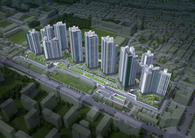 인하대역 푸르지오 에듀포레 조감도. Ⓒ 대우건설