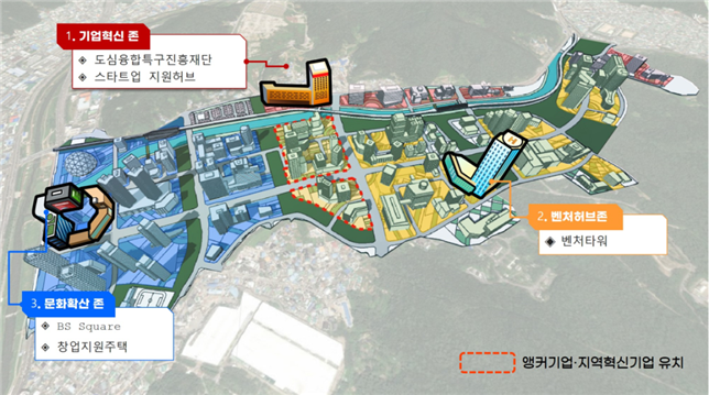 부산 도심융합특구 개발계획(안). ⓒ 부산시