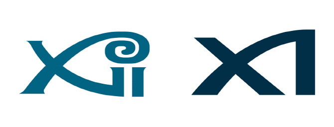 (좌)기존 '자이' 브랜드 로고와 (우)이번에 공개된 새로운 브랜드 로고. © GS건설