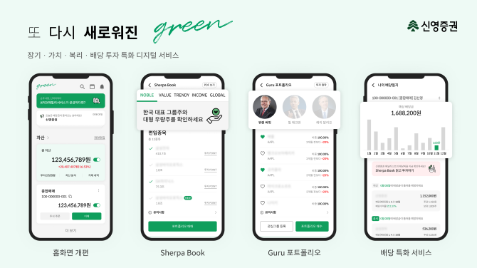 신영증권이 MTS '그린(green)'을 개편했다. ⓒ 신영증권