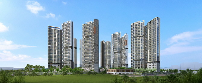 경기 평택 '브레인시티 한신더휴' 투시도. Ⓒ 한신공영