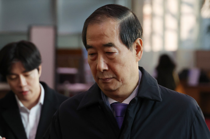 9일 정부서울청사로 한덕수 국무총리가 출근하고 있다. ⓒ 연합뉴스