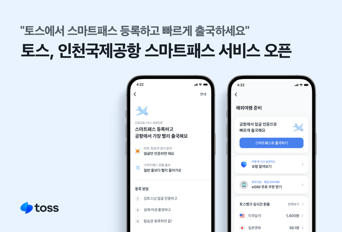토스는 안면인식 기술을 활용한 스마트패스 서비스를 시작한다고 20일 밝혔다. ⓒ 토스