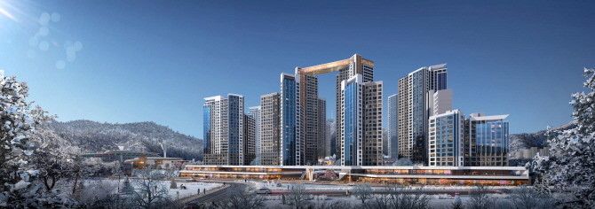 안양 종합운동장 동측 재개발 투시도. Ⓒ 삼성물산