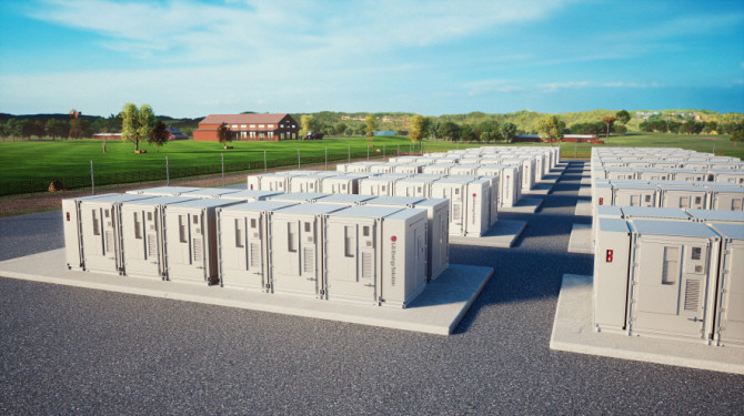 LG에너지솔루션 전력망용 ESS 배터리 컨테이너 제품. ⓒ LG에너지솔루션