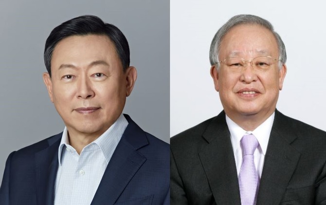(왼쪽부터)신동빈 롯데그룹 회장, 손경식 CJ그룹 회장. ⓒ 각 사
