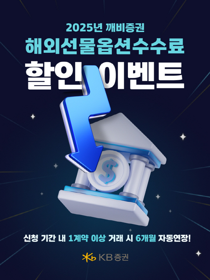 KB증권이 국내 개인투자자를 대상으로 '25년 깨비증권 해외선물옵션 수수료 할인' 이벤트를 진행한다. ⓒ KB증권
