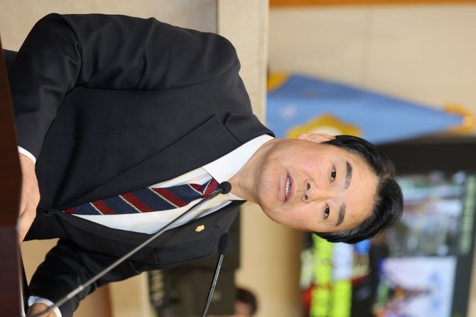 5분 자유발언하는 안병국 포항시의원. ⓒ 포항시의회