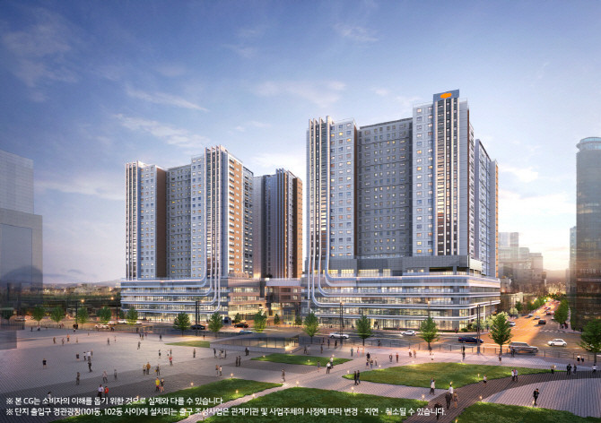 'e편한세상 동대구역 센텀스퀘어' 투시도. © DL이앤씨