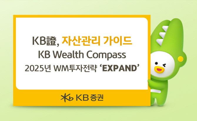 KB증권이 2025년 투자전략 키워드 'EXPAND'를 담은 자산관리 가이드 'KB Wealth Compass' 2025년 2월호를 발간했다. ⓒ KB증권
