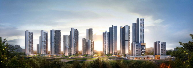 송파 한양3차 재건축 투시도(좌 대림가락·우 한양3차). Ⓒ 삼성물산