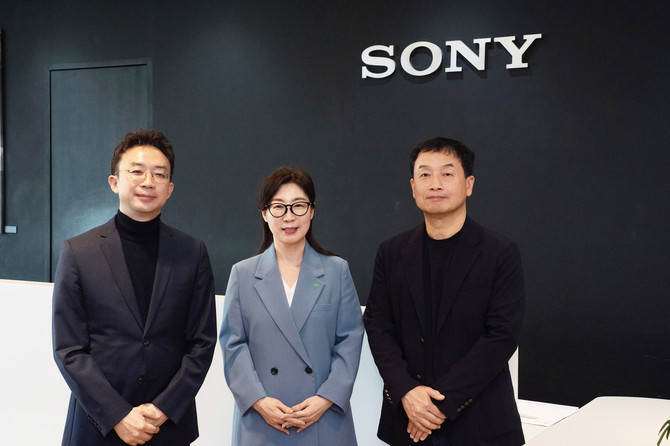 (왼쪽부터)윤종영 타이드 인스티튜트 대표, 신정원 초록우산 본부장, 오쿠라 키쿠오 소니코리아 대표. ⓒ 소니코리아