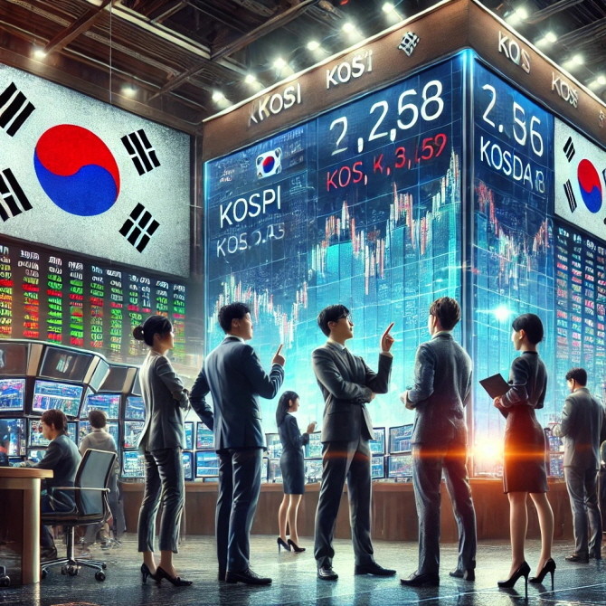 외국인 투자자들이 '팔자' 속에서도 방산, 제약·바이오, 통신 등 경기방어주와 고배당주를 사들이고 있어 투자자들이 주목하고 있다. ⓒ 챗GPT 생성이미지.