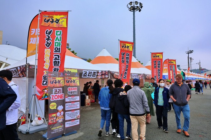 농심 완도장보고수산물축제 참가 전경. ⓒ 농심