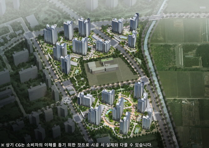 '해링턴 플레이스 풍무' 조감도. © 효성중공업