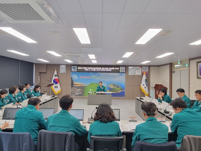 고성군 '여름철 자연재난 대비 읍면 추진사항' 보고회 개최. ⓒ 고성군