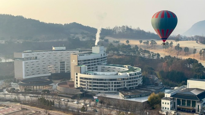 부여군 열기구 체험 장면. ⓒ 부여군