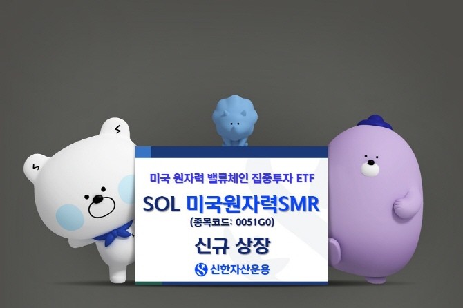 신한자산운용이 AI시대 핵심 에너지원으로 다시 부각 받고 있는 미국의 원자력 산업 밸류체인 전반에 투자하는, 'SOL 미국원자력SMR' (종목코드: 0051G0) ETF를 20일 유가증권시장에 신규상장 한다. ⓒ 신한자산운용