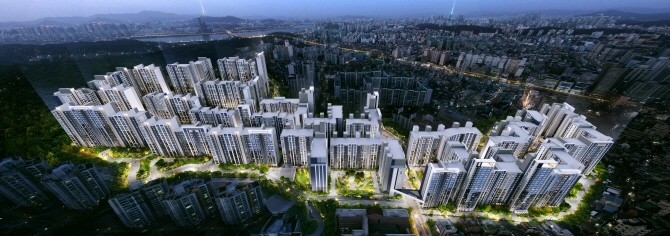 포스코이앤씨 제안한 이수 극동‧우성 2,3단지 조감도. © 포스코이앤씨