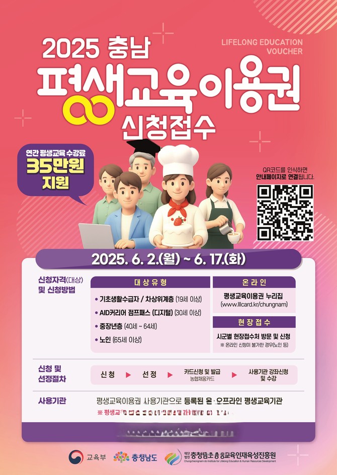 충남 평생교육이용권 홍보 포스터. ⓒ 당진시