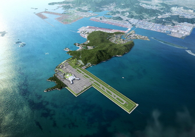 가덕도신공항 조감도. © 부산시