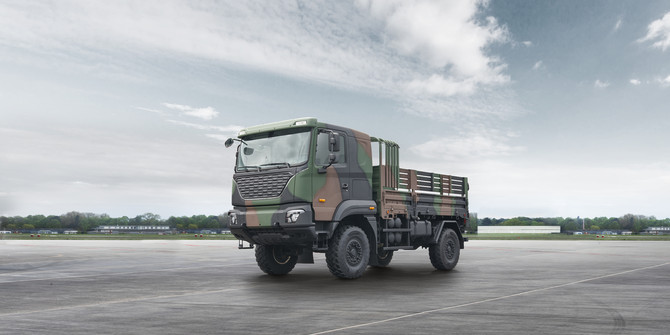 기아 중형표준차(KMTV, Kia Medium Tactical Vehicle) 2.5톤 모델. ⓒ 기아
