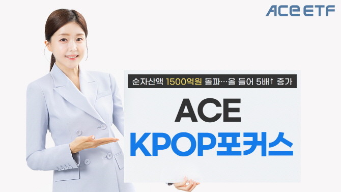 한국투자신탁운용의 'ACE KPOP포커스 ETF' 순자산액이 1500억원을 돌파했다. ⓒ 한국투자신탁운용