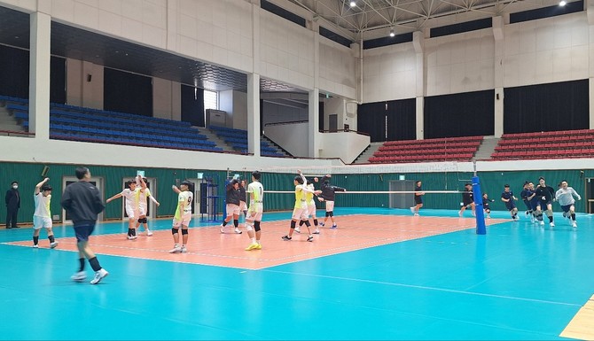 하동군에서 전지 훈련중인 선수단. ⓒ 프라임경제