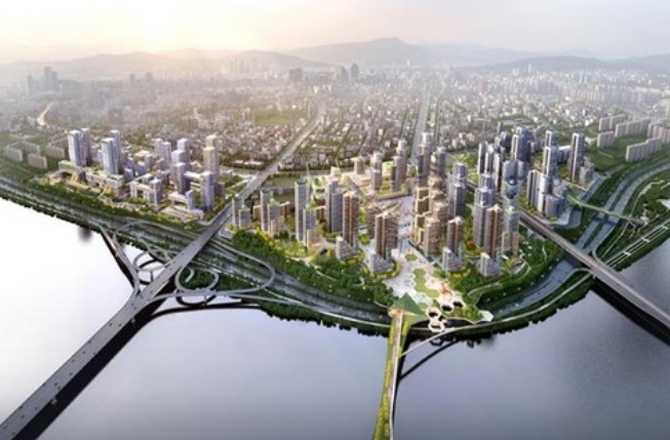 압구정 2∼5구역 재건축 신속통합기획 전체 조감도. © 서울시