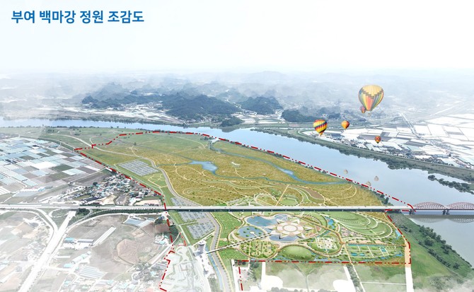 백마강 정원 조감도. ⓒ 부여군