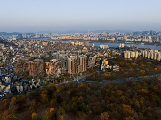 더파크사이드 서울 조감도. © 일레븐건설
