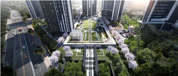 총 325m 아트 갤러리 회랑. © HDC현대산업개발