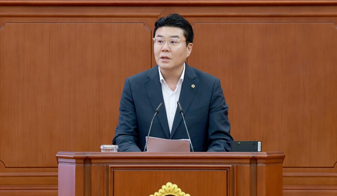 제288회 임시회 제3차 본회의_정명국 의원 5분 자유발언 모습. ⓒ 의회사무국